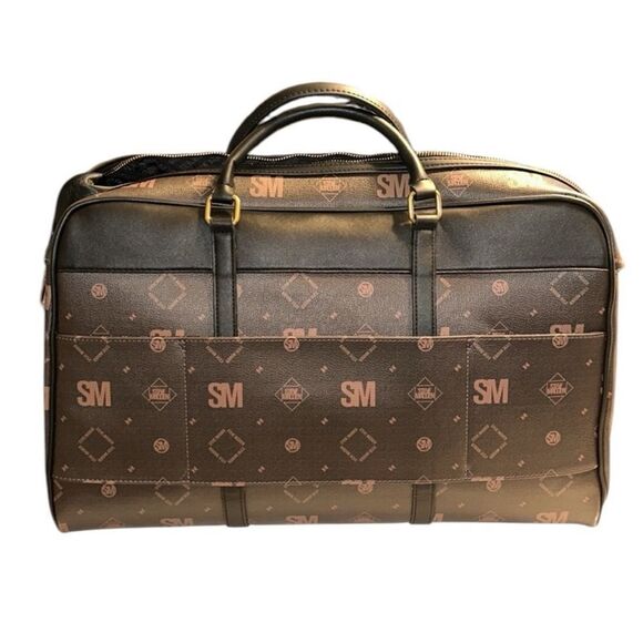 Steve Madden Unisex Brown/Black Duffle Weekender
Bag(NWT) - Picture 2 of 12